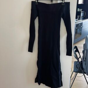 Black Off-the-shoulder Dress